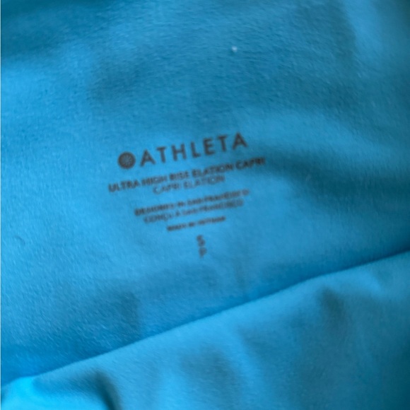 Athleta Elation Cropped Blue Leggings - Picture 3 of 3